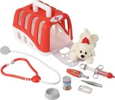 Dierenarts Speelgoed - Dokterset - Kinderspeelgoed voor Jongens en Meisjes - Vanaf 2 Jaar geschikt voor 3 4 5 en Ouder - Rood