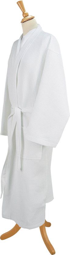 Forfait Fête des Mères : Badjas Waffle S & Serviette Hammam 90x165cm Marine