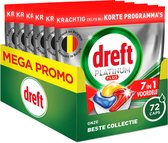 Dreft Platinum Plus All In One - Comprimés pour lave-vaisselle - Technologie anti-terne - 72 capsules