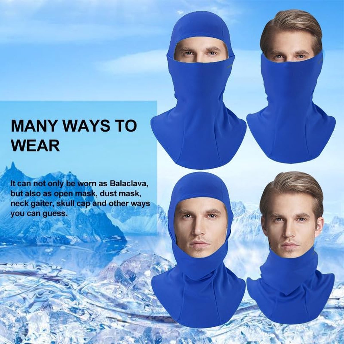 Nike Ski Mask CheChury Winter Bivakmuts - Winddicht En Warm Balaclava - Voor Skiën, Fietsen, Motorrijden - Heren En Dames Winddicht Skimasker