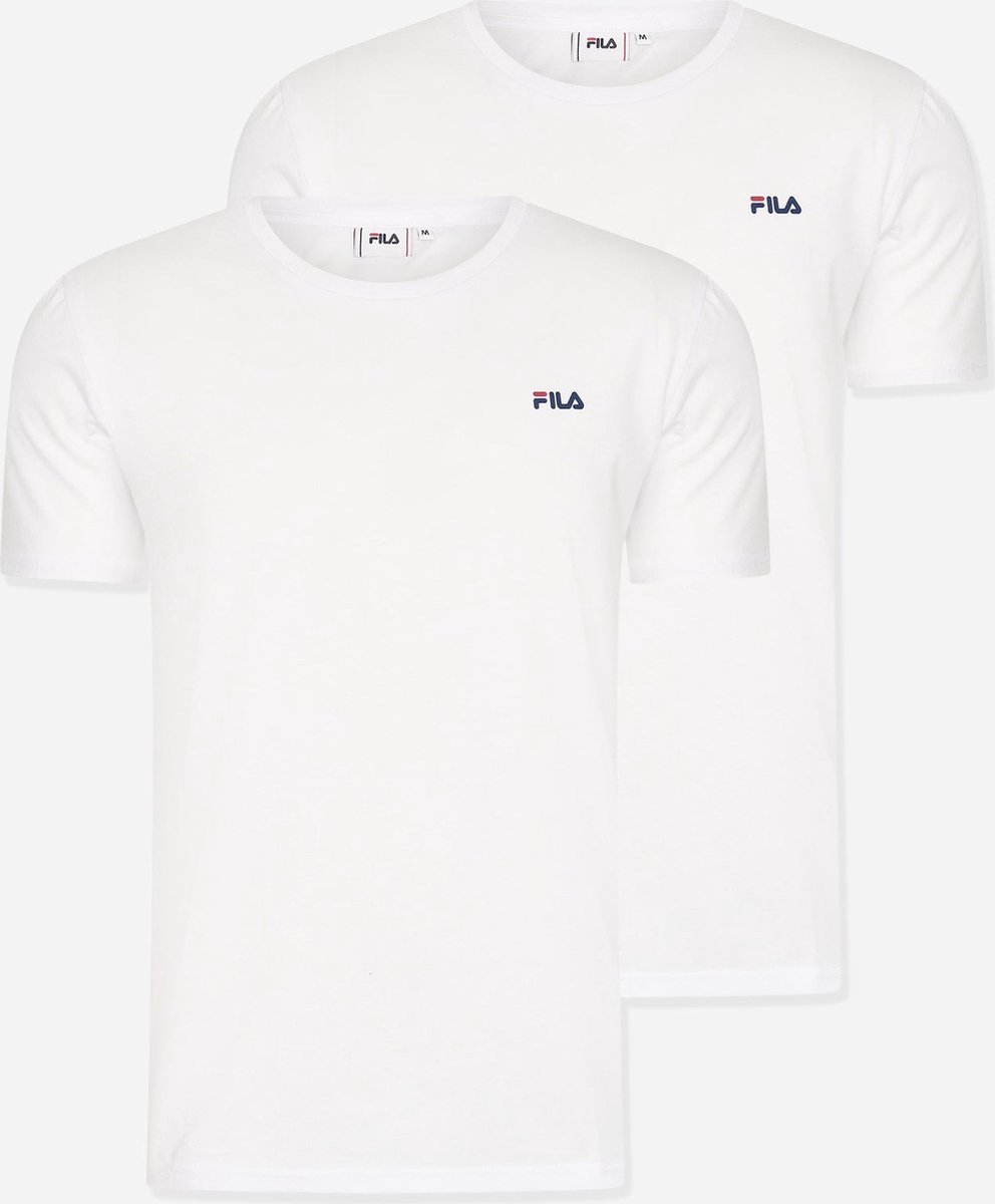 Fila Kurzarmshirt Brod Tee Double Pack Bright -Bright -M Wit