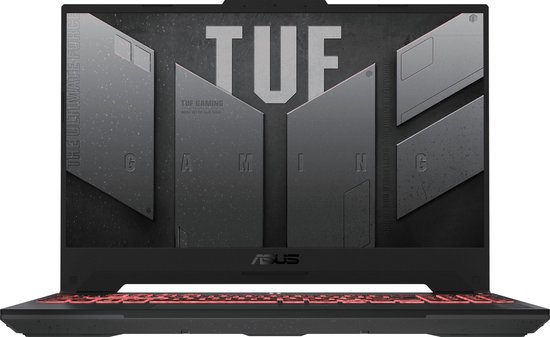 ASUS TUF Gaming A15 - Laptop - 15" IPS Full HD bij 144 Hz - AMD Phoenix R9-7940HS - NVIDIA GeForce RTX 4070 - 16 GB DDR5 - 512 GB SSD - Wi-Fi, Bluetooth - Windows 11 Home - grijs