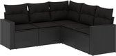 vidaXL-5-delige-Loungeset-met-kussens-poly-rattan-zwart