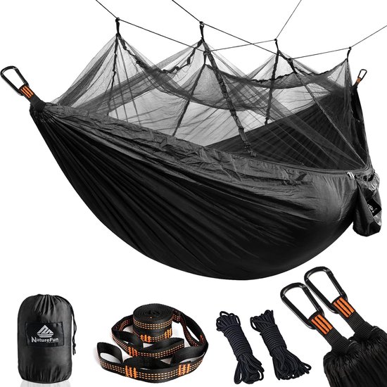Hamac NatureFun Ultra-Léger Vert – Voyage & Camping – Capacité 300kg – 275 X 140 Cm
