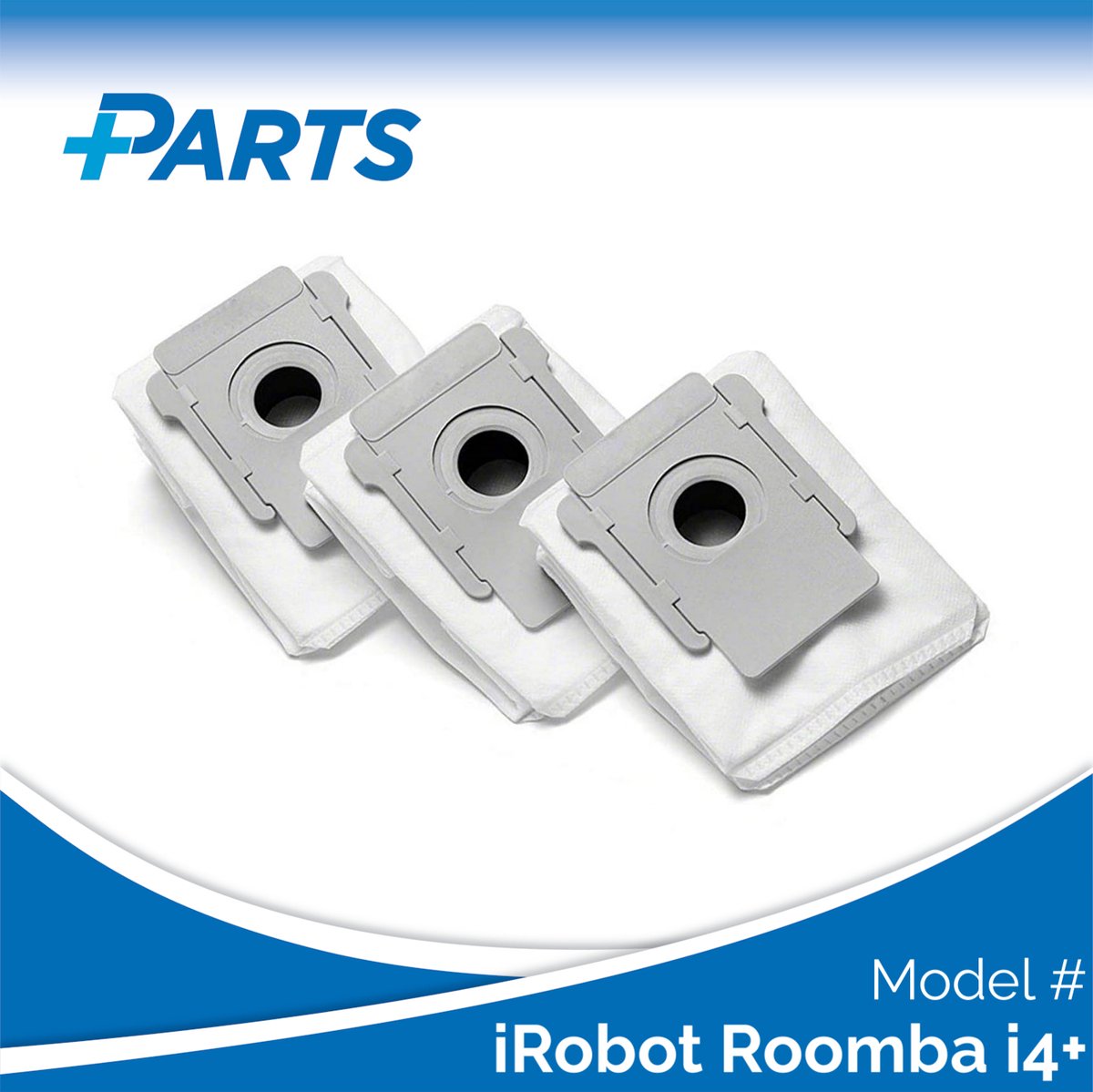 iRobot Roomba i4+ Stofzakken (3 Stuks, Plus.Parts® alternatief voor 4626194 / 4640235)