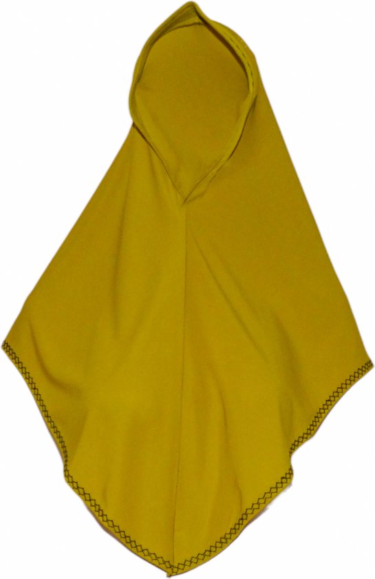 Ibramani - Syakira Bergo Veil - Foulard - Hijab - Foulard de sport - Foulard prêt à l'emploi - Instantané - Citron