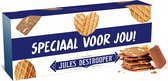 Jules Destrooper Amandelbrood met chocolade - "Speciaal voor jou! / Spécialement pour toi!" - 2 dozen met Belgische koekjes - 125g x 2