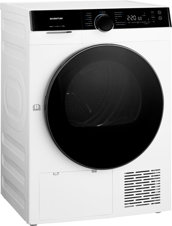 Inventum VDW8030W Wasdroger - 8kg - Warmtepompdroger - UV-hygiënefunctie - Energielabel C - Wit