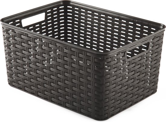 Kleine Geweven Katoenen Opbergmand Voor Handdoeken In De Kinderkamer Plankmand Op Kantoor D24 X H18 Cm