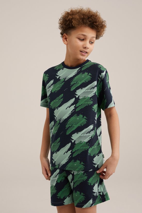 WE Fashion Jongens pyjamaset met dessin