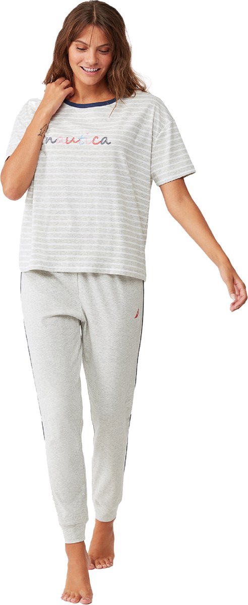 Nautica - Dames Pyjama Set, Korte Mouwen - XL