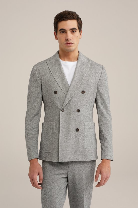 Van Gils Blazer homme coupe slim en maille fine