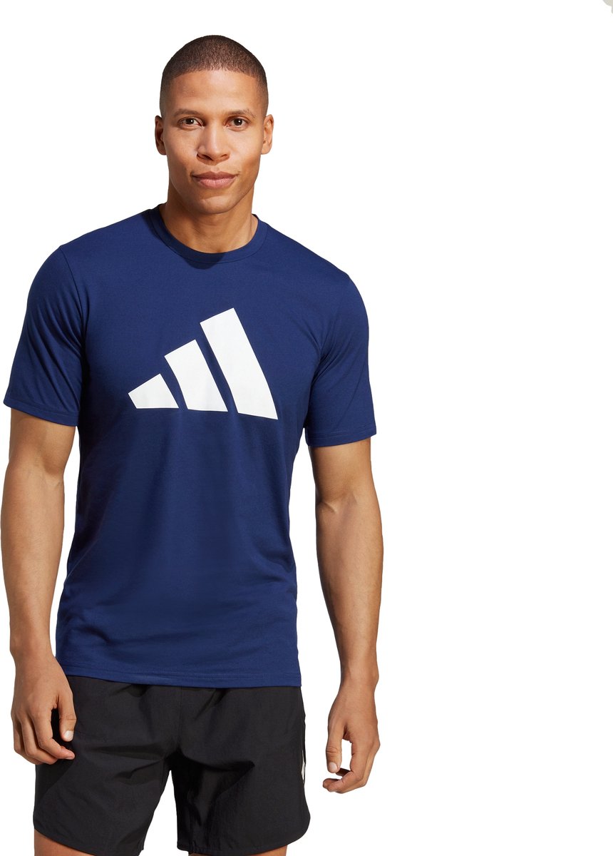 adidas Performance Train Essentials Feelready Logo Training T-shirt Heren Blauw