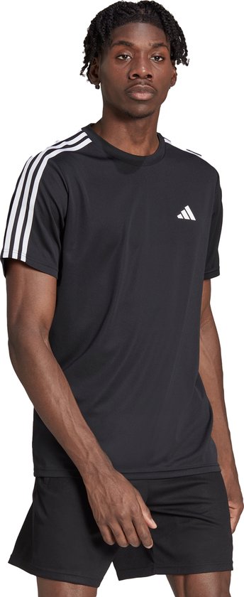 Foto: Adidas performance train essentials 3 stripes training t shirt heren zwart xl