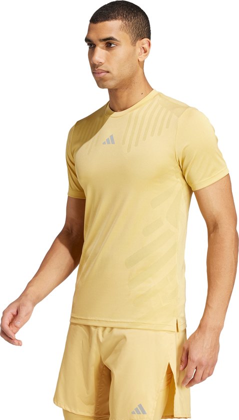 adidas Performance HIIT Airchill Workout T-shirt - Heren - Beige- M