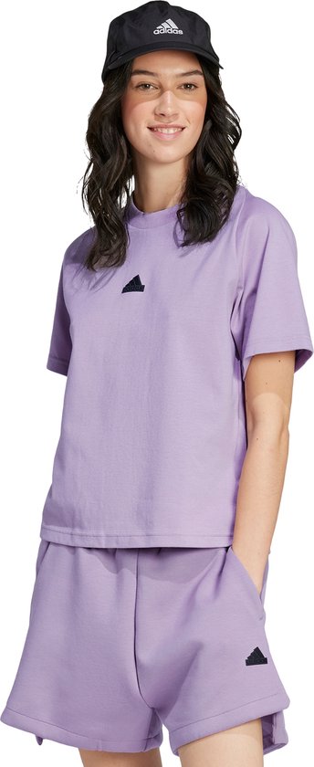 Adidas Sportswear T Shirt Adidas Violet Femme Adidas Sportswear T