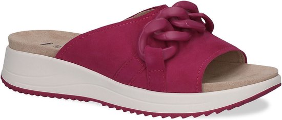 CAPRICE Ciabatte In Pelle Con Larghezza G - Comodissime Con Memory Foam E Antishock