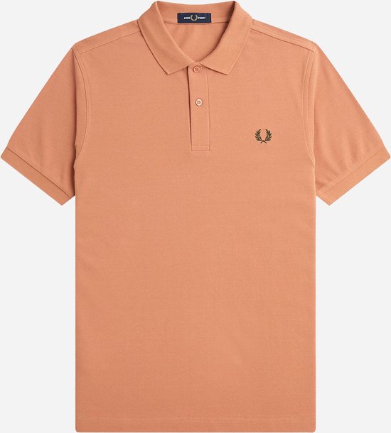 Fred Perry The Plain Fred Perry Shirt Polo's & T-shirts Heren - Polo shirt - Oranje - Maat XXL