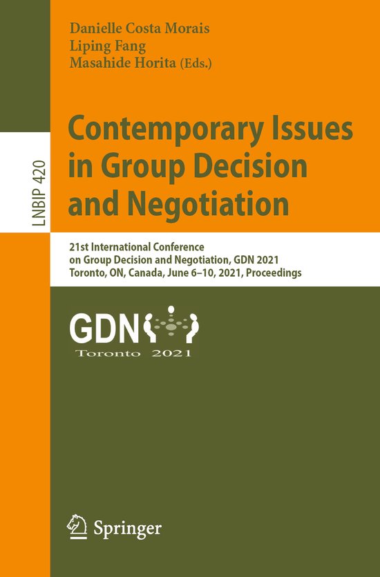 Contemporary Issues in Group Decision and Negotiation - cover