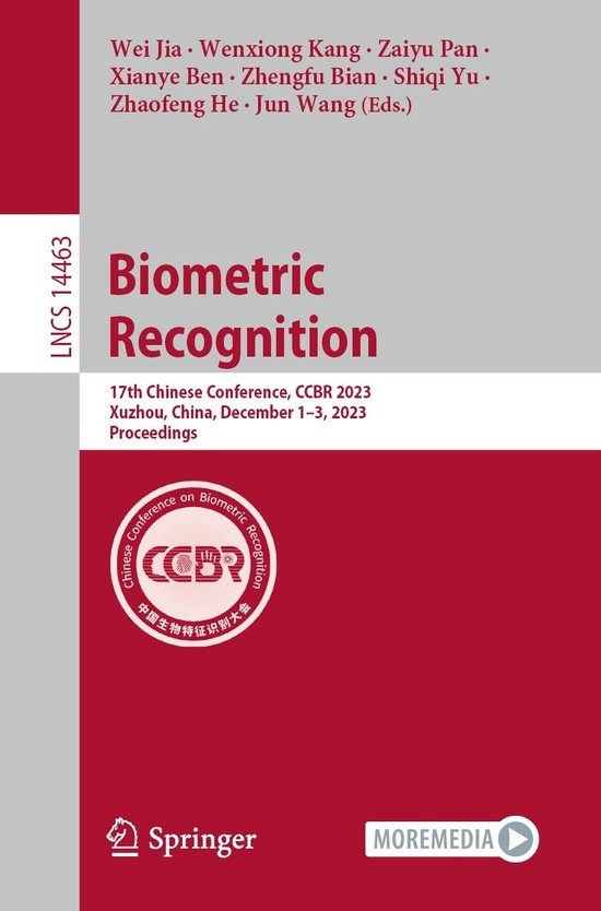 Lecture Notes in Computer Science 14463 - Biometric Recognit ... - cover