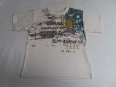 T shirt - Korte mouw - Jongens - Ecru , bruin - Adventure - 4 jaar 104