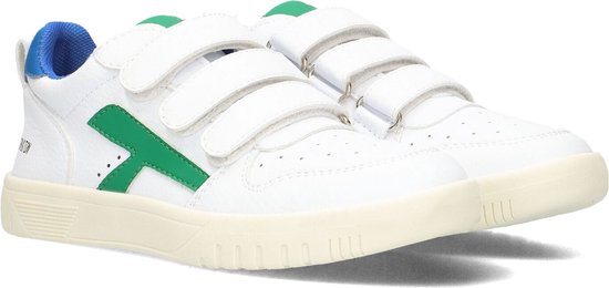 Ton & Ton Filip Lage sneakers - Leren Sneaker - Jongens - Wit - Maat 34