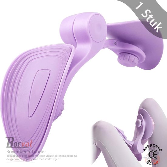 Borvat® - Bovenbeen Trainer- Dijbeen Trainer- heuptrainer- bekkenbodemspiertrainer- trainingsapparaat voor vrouwelijke billen- bekkenbodemtrainer voor thuis- gym-yoga-Paars