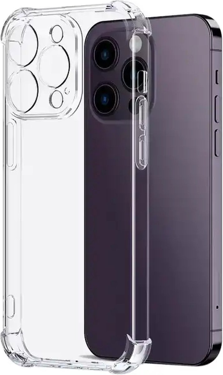 Telefoonhoesje geschikt voor iphone 15 Pro - transparant - airback - shockproof - anti-shock