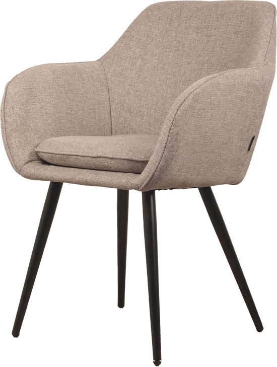 Chaise Pivotante Donna - Taupe - Velours