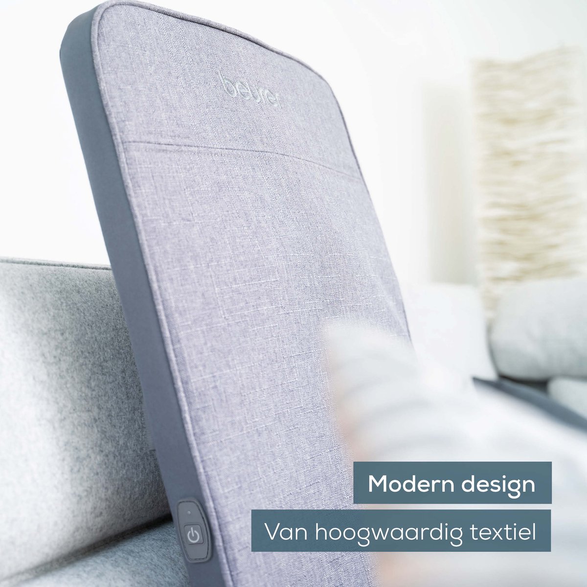 Beurer MG 202 Shiatsu Massagekussen – Massage kussen voor rug en schouders – 4-koppig massagesysteem – Diepgaande Shiatsu rugmassage – Lichtgewicht & Draagbaar – Hoogwaardig textiel – 3 jaar garantie – Geschikt als massagestoel – foto 7