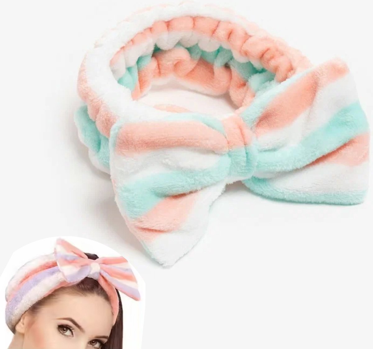 Cosmetische Hoofdband - Wasbandjes - Skincare haarband - Hoofdband voor Make-up - Hoofdband voor Wassen Gezicht - LOUZIR