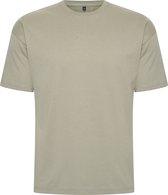 Mario Russo Oversized T-shirt - T-shirts Heren - Katoen - XL - Lichtgroen
