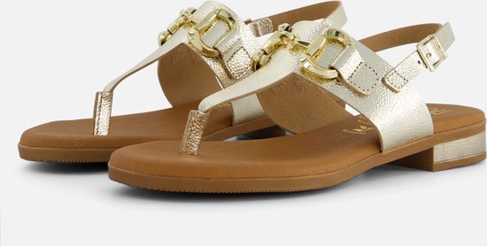 Oh my Sandals Sandalen goud Leer - Dames - Maat 41