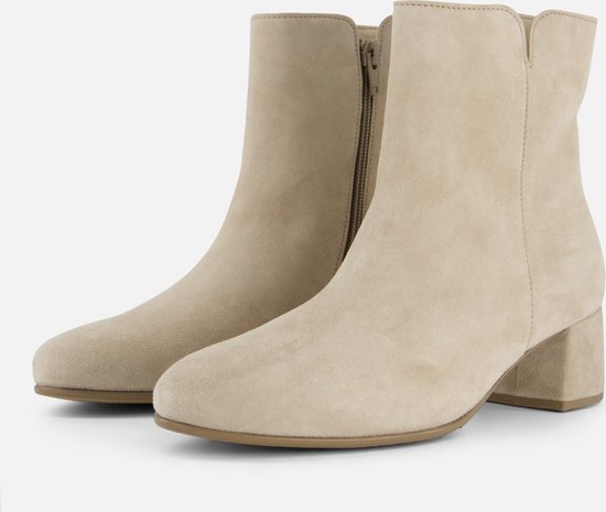 Gabor Enkellaarsjes beige Suede - Dames - Maat 40