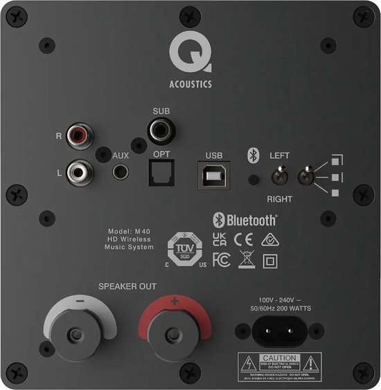 Q Acoustics M40 Draadloze Luidspreker - Wit — afbeelding 3