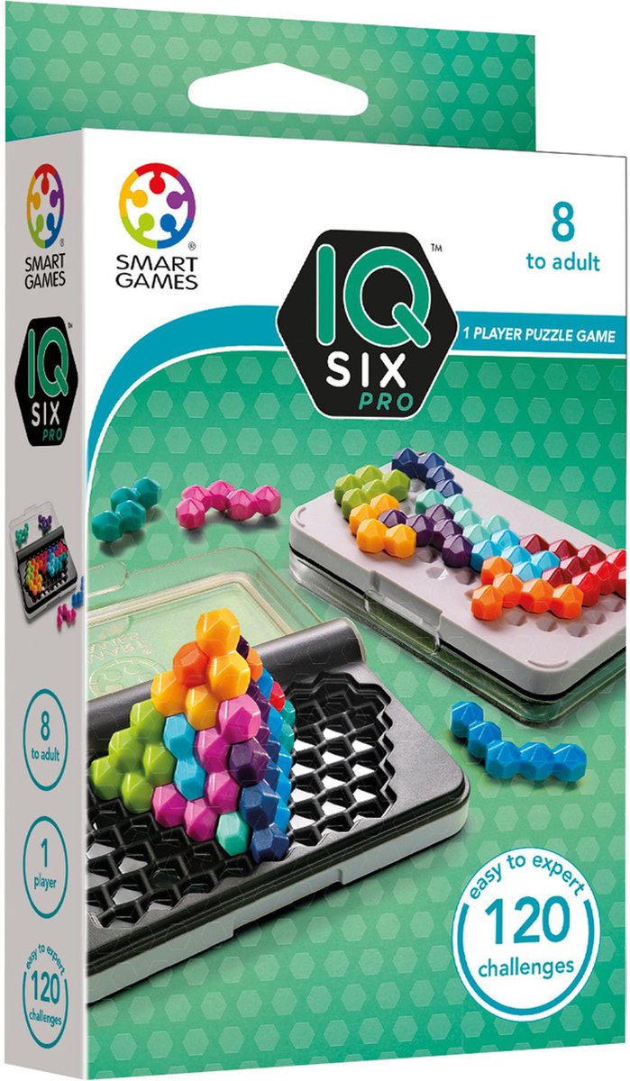 SmartGames - IQ Six Pro - 120 opdrachten - SmartGames