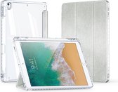 Dux Ducis Unid Hoes Geschikt voor Apple iPad 10.2 (2021/2020/2019) / Air 10.5 (2019) / Pro 10.5 (2017) - Book Case - Tri-Fold Standaard - Beschermhoes met Sleep/Wake Functie - Transparant Groen