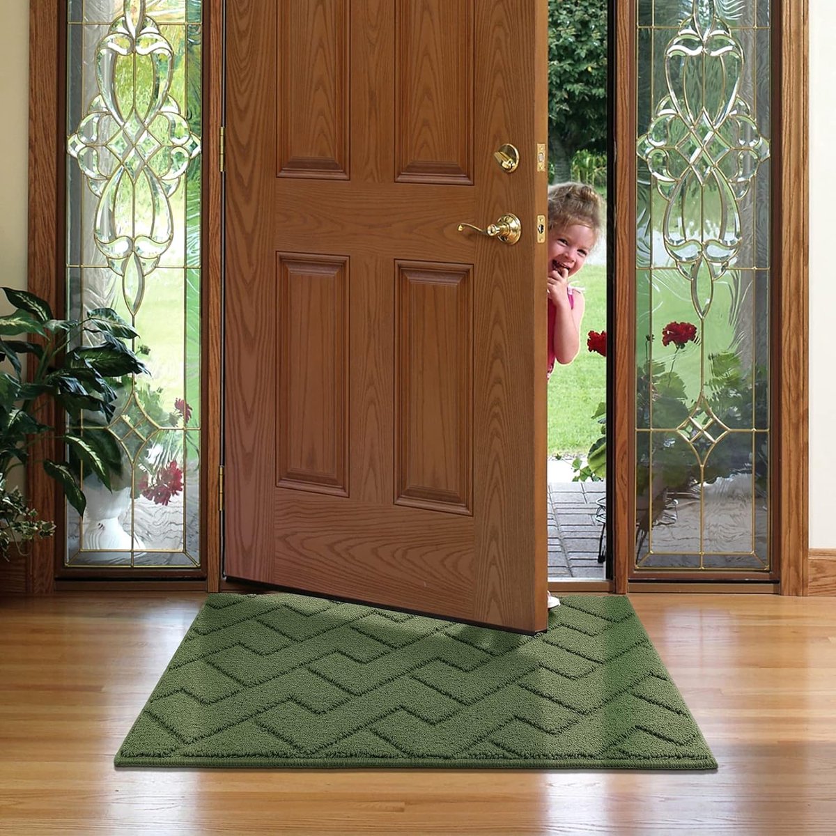 GadHome Deurmat Zwart 60x90 cm | entree deurmat waterdicht wasbaar slijtvast vuilvanger | Antislip deurmat voor vuilvanger voor voordeur, gang, entree, keuken, slaapkamer GadHome Deurmat Zwart 60x90 cm | entree deurmat waterdicht wasbaar slijtvast vuilvanger | Antislip deurmat voor vuilvanger voor voordeur, gang, entree, keuken, slaapkamer