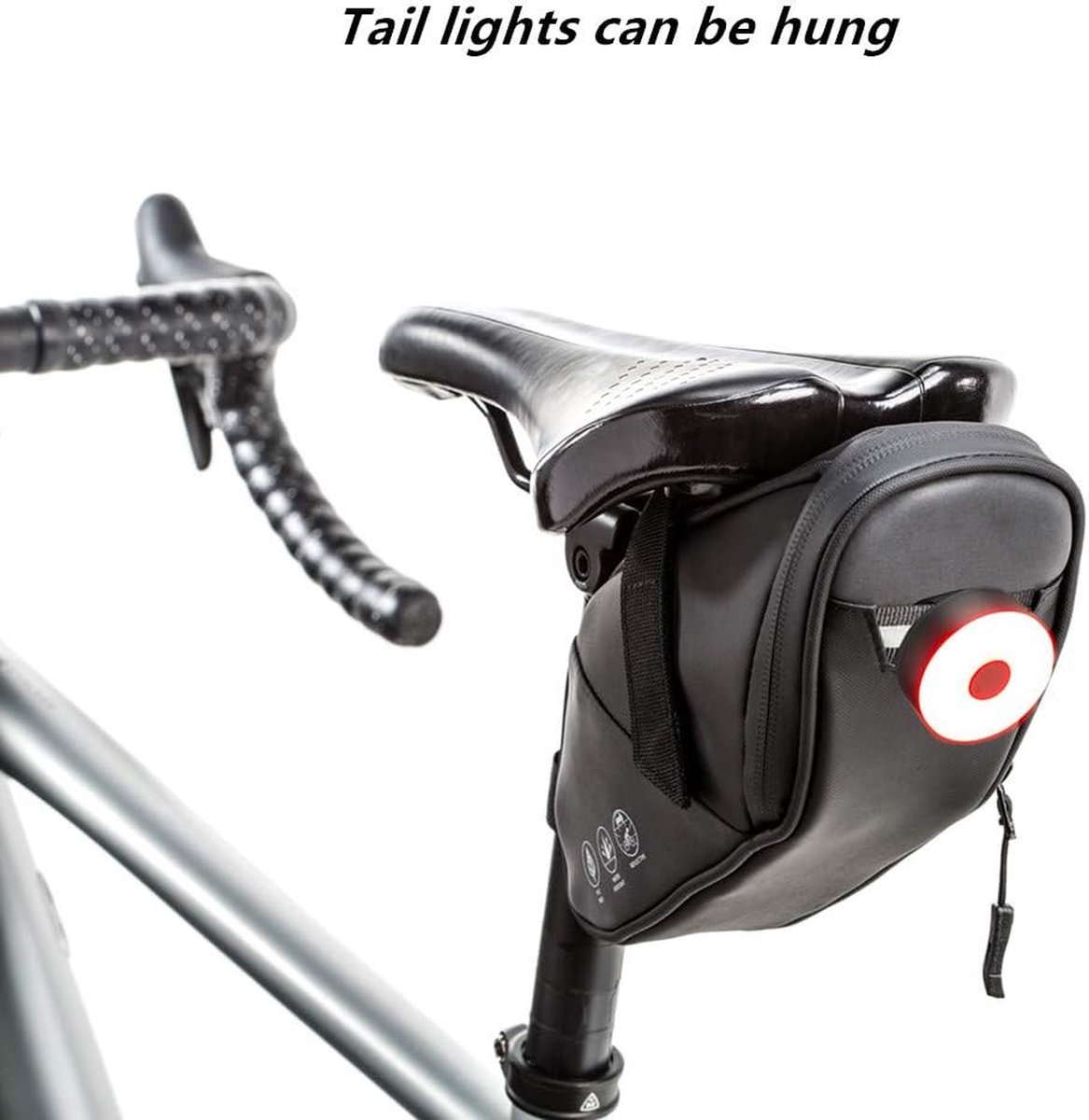 ROTTO Zadeltas fiets zadel tas voor mountainbike racefiets waterdichte ritssluiting ROTTO Zadeltas fiets zadel tas voor mountainbike racefiets waterdichte ritssluiting
