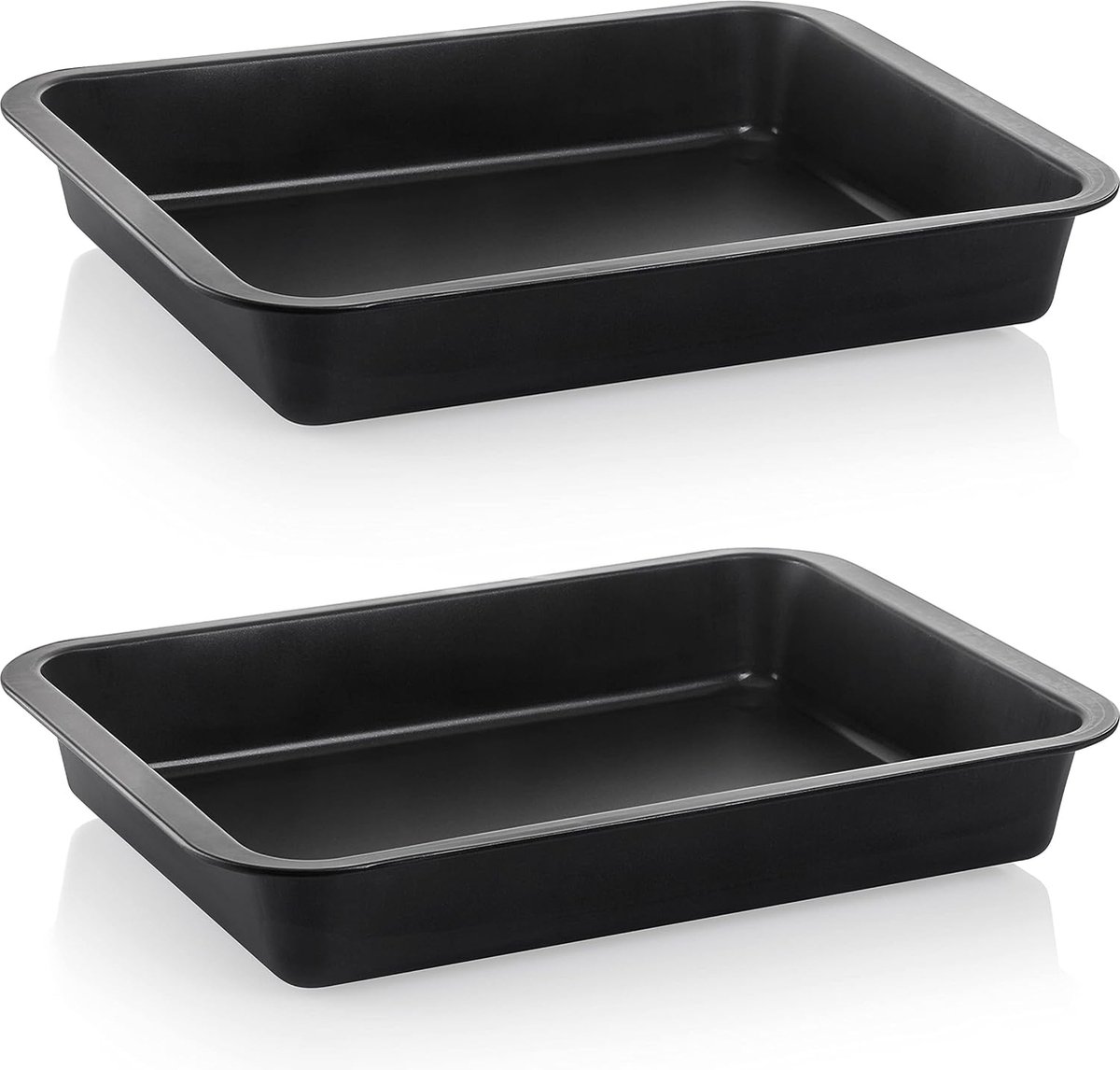 Set van 2 Ovenschalen Groot en Diep met Antiaanbaklaag