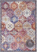 Flycarpets Elle Decoration - Vintage Vloerkleed - Ghom - Klassiek - Multi - 80x200 cm