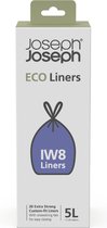 Joseph Joseph - Sacs poubelles Eco IW8 5 litres Set de 20 pièces - Polyéthylène - Grijs