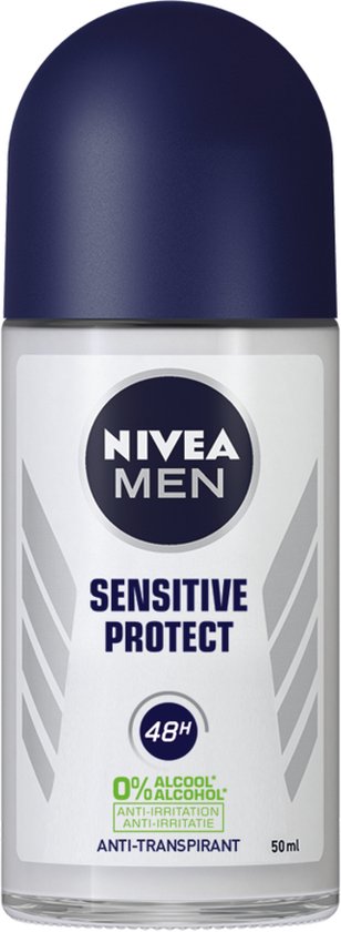 NIVEA MEN Sensitive Protect Deodorant Roller - 6 x 50 ml - Voordeelverpakking - NIVEA
