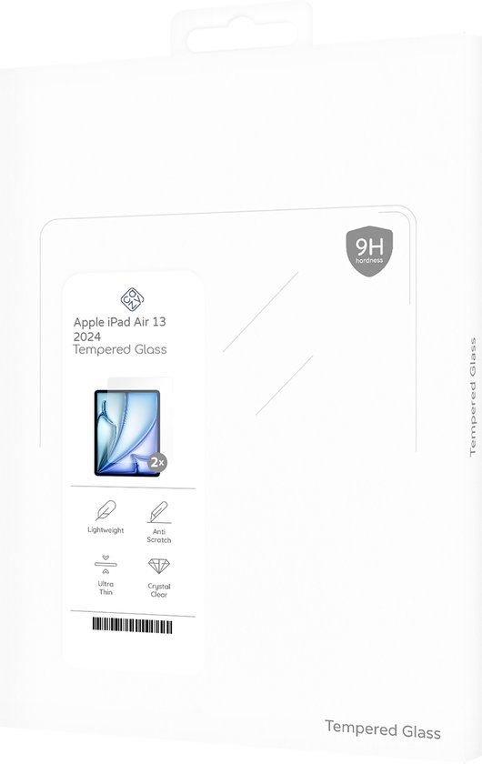 Protecteur d'écran en Tempered Glass Cazy pour iPad Air 13 2024 (1ère génération) - Transparent - 2 pièces