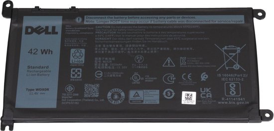 Dell T2JX4 Batterij 42Wh Voor Laptop