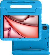 Hoesje Geschikt voor iPad Air 2024 (11 inch) Hoesje Kinderhoes Shockproof Hoes Kids Case - Blauw