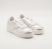 Dames Sneakers - Imitatieleer - Zilver - Maat 38