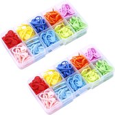 MGM Trading Steekmarkeerder Set Breien Haak Vergrendeling Steek Steekmarkeerder Kunststof Brei Steekmarkeerders Stitch Markers Stitch Naald Clip Breiaccessoires Stitch Marker Markeerstiften voor Breien10 Kleuren