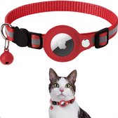 Veilige Kattenhalsband met AirTag - Roodd - Apple - Reflecterend - Veiligheidssluiting - Blauw - Alleen houder, geen airtag ingebgrepen