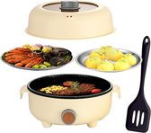 Hotpot Electrisch - Kaasfondue - Chinese Fondueset - Fonduepannen - Geel